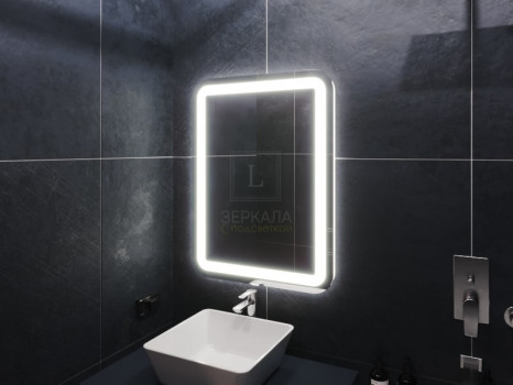 Зеркало с подсветкой для ванной комнаты Вияна 85х110 см