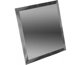 Квадратная зеркальная плитка графит 100х100 мм